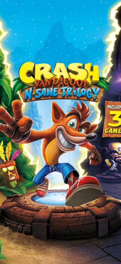 Fond d'écran iPhone Crash Bandicoot N Sane Trilogy 10k
