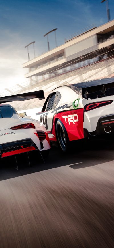 Fond d'écran iPhone Toyota Supra On Track 2018
