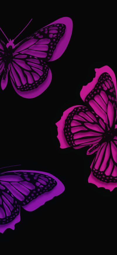 Fond d'écran iPhone Pink Butterflies Artistic