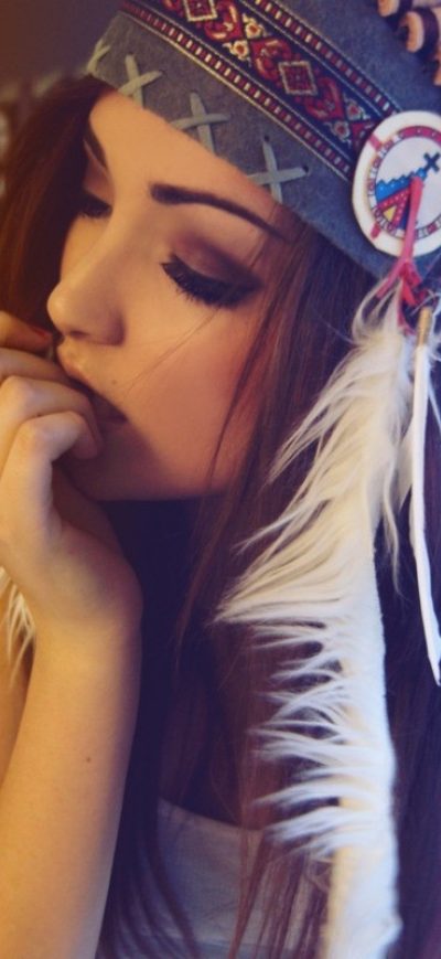 Fond d'écran iPhone Beautiful Girl With Long Hairs