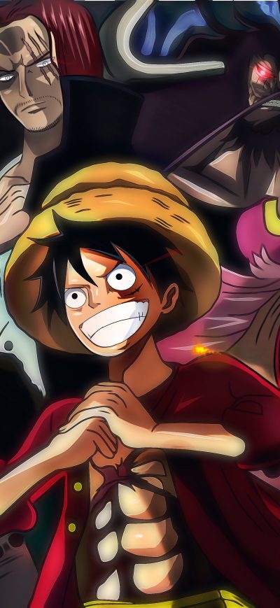 Fond d'écran iPhone One Piece Charlotte Linlin Kaido Marshall D Teach Monkey D Luffy Shanks