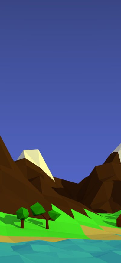 Fond d'écran iPhone Low Poly New