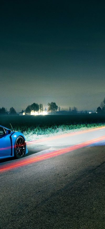Fond d'écran iPhone Lamborghini Light Trails