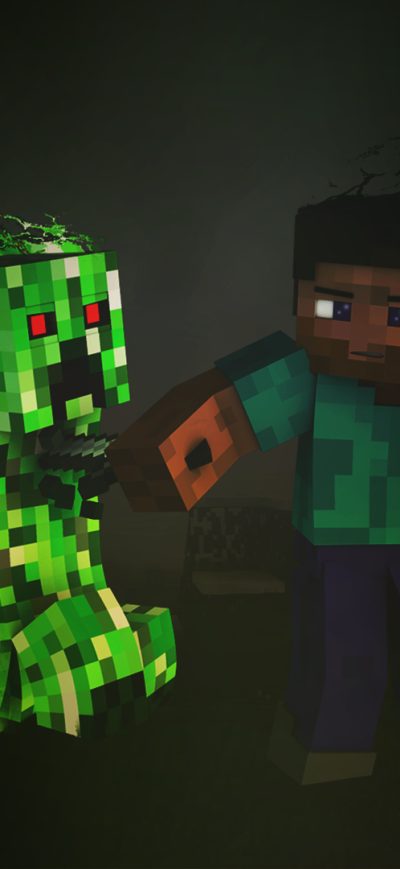 Fond d'écran iPhone Minecraft Creeper