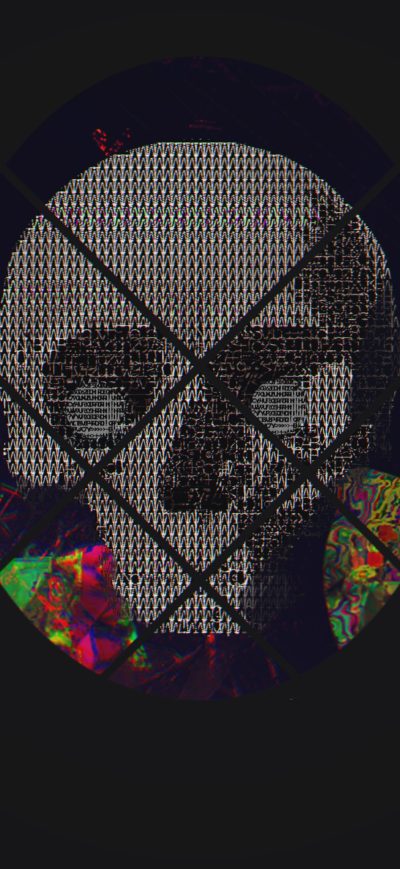 Fond d'écran iPhone Skull Abstract Art 4k