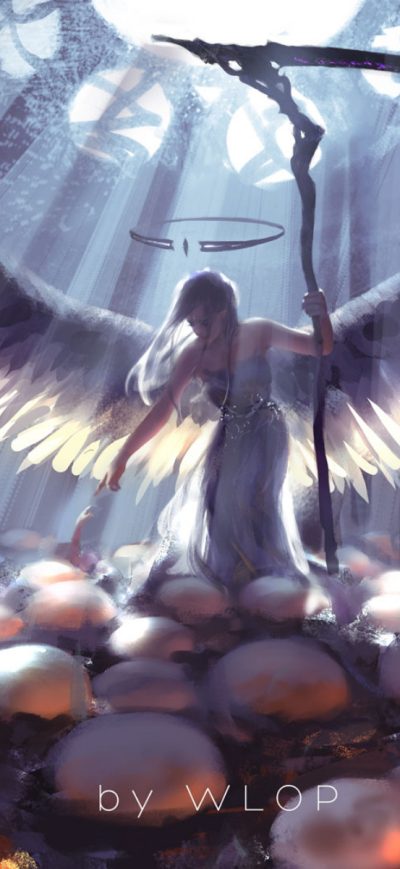 Fond d'écran iPhone Angel Fantasy Artwork