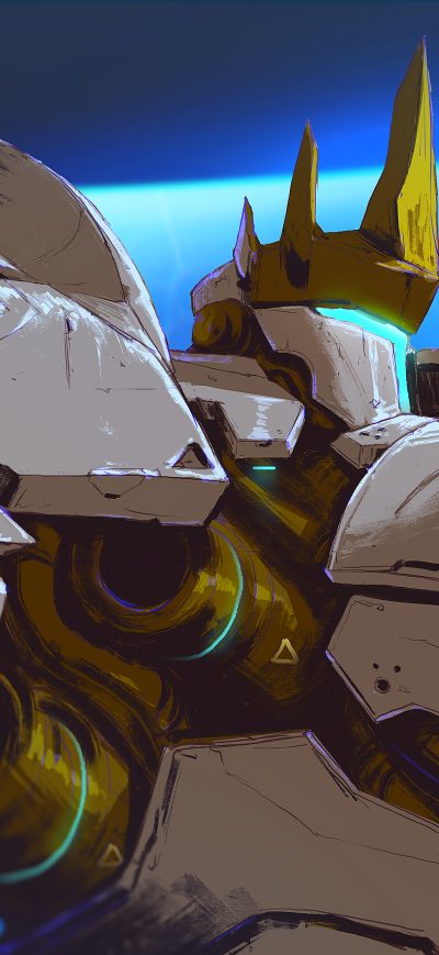 Fond d'écran iPhone 5k Reinhardt Overwatch