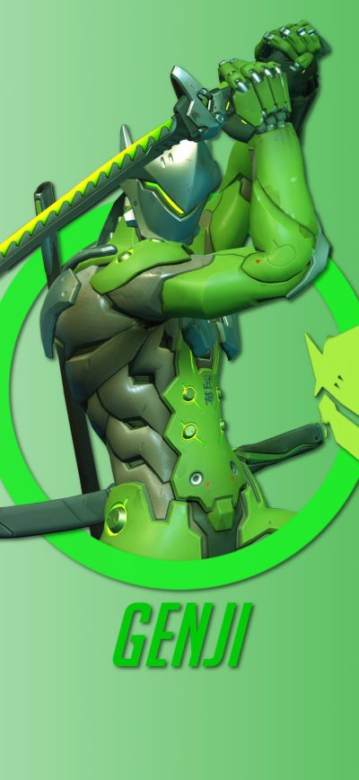 Fond d'écran iPhone Genji Overwatch Hero 4k
