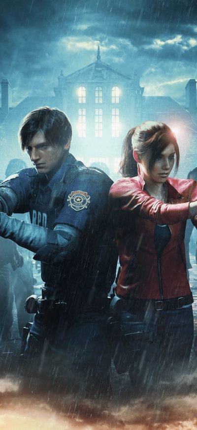 Fond d'écran iPhone Resident Evil 2 Official Art 2019