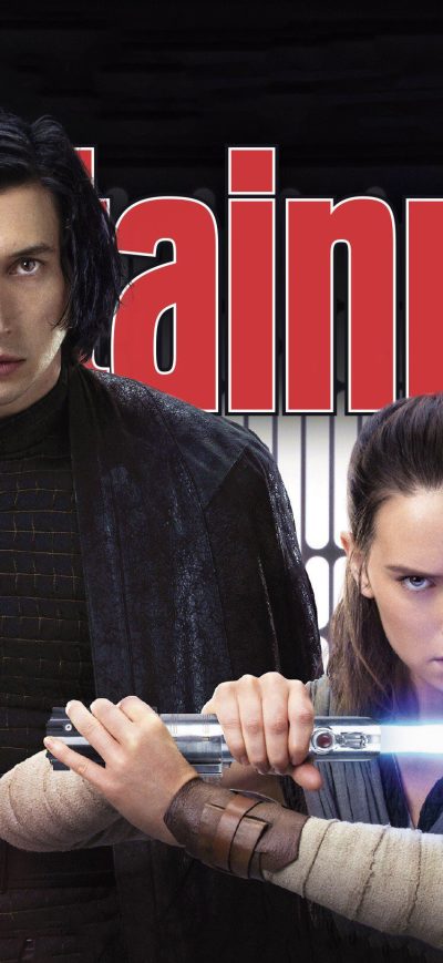 Fond d'écran iPhone Rey Kylo Ren Star Wars The Last Jedi In Entertainment Weekly Magazine