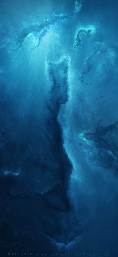 Fond d'écran iPhone Atlantis Nebula 4k