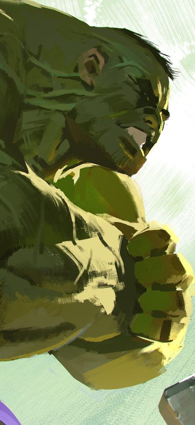 Fond d'écran iPhone Thor Vs Hulk 5k Artwork