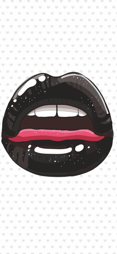 Fond d'écran iPhone Tounge Lips Minimalist 5k