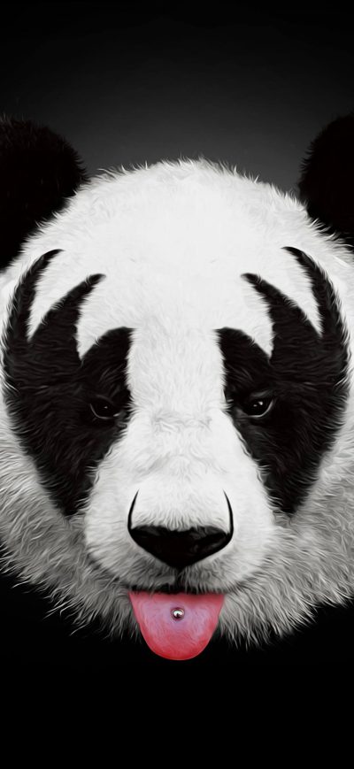 Fond d'écran iPhone Panda 4k Artwork