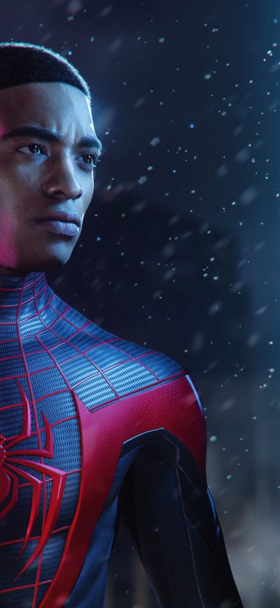 Fond d'écran iPhone Spider Man Miles Morales Ps5