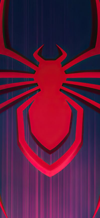 Fond d'écran iPhone Spider Man Miles Morales Logo