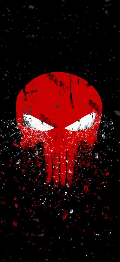 Fond d'écran iPhone Punisher Logo 4k
