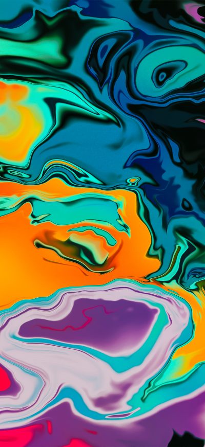 Fond d'écran iPhone Color Paint 8k