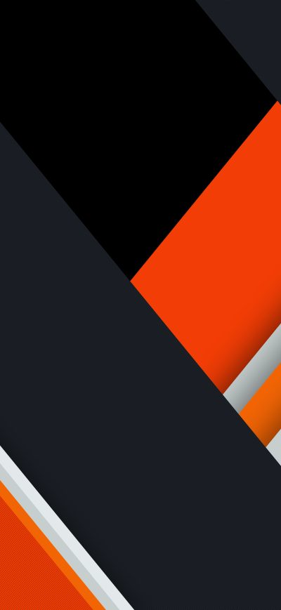 Fond d'écran iPhone Orange Black Material Design 8k