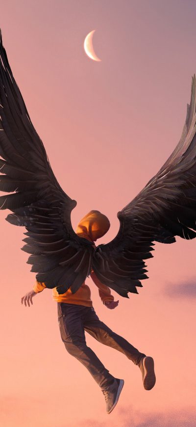 Fond d'écran iPhone Angel Boy Living The Dream 4k