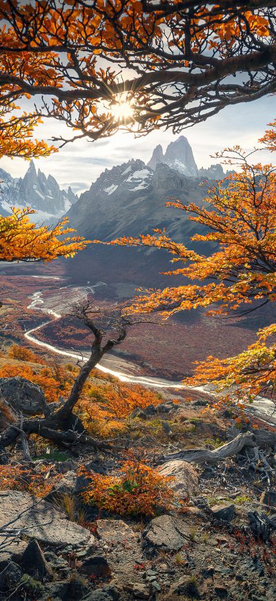 Fond d'écran iPhone Beautiful Autumn Colours In Patagonia 4k