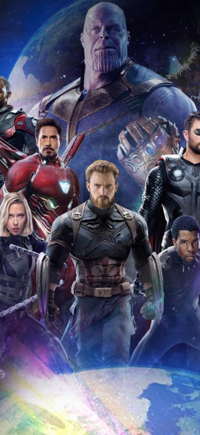 Fond d'écran iPhone Avengers Infinity War 2018 All Characters Poster