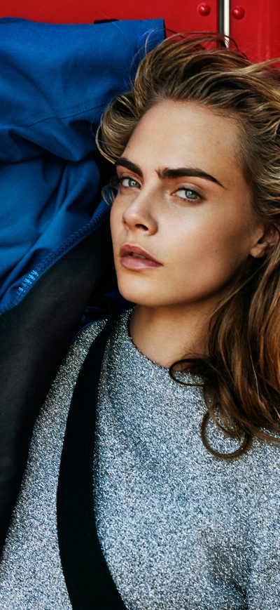 Fond d'écran iPhone Cara Delevingne Vogue UK 2017