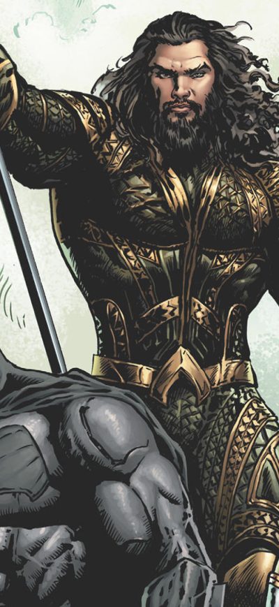 Fond d'écran iPhone Justice League Aquaman Batman Wonder Woman Artwork