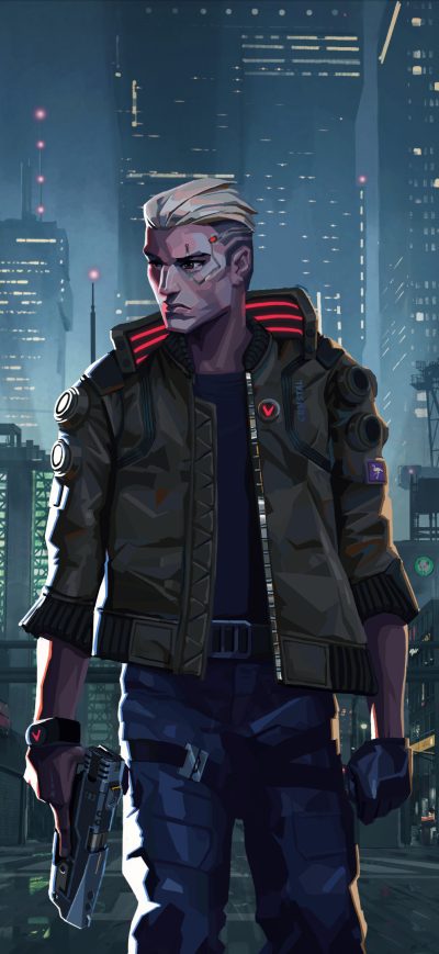 Fond d'écran iPhone Game Cyberpunk 2077 Night City