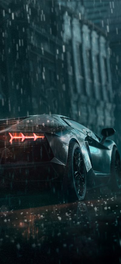 Fond d'écran Lamborghini 2049 LP700 sur iPhone