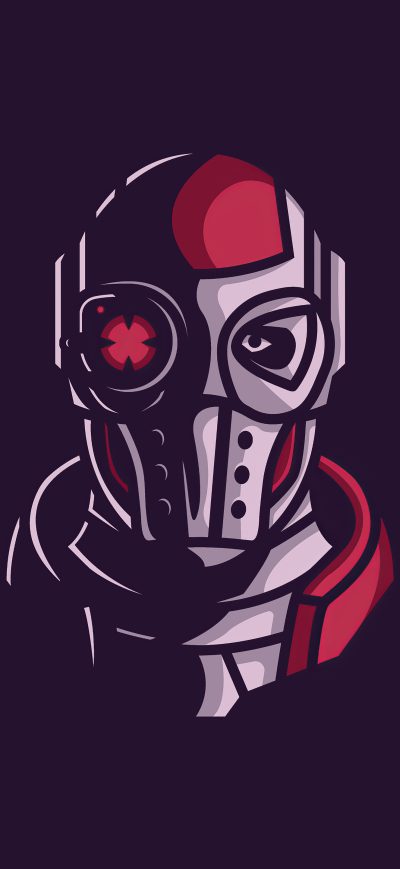 Fond d'écran iPhone Deadshot Face Minimal 4k