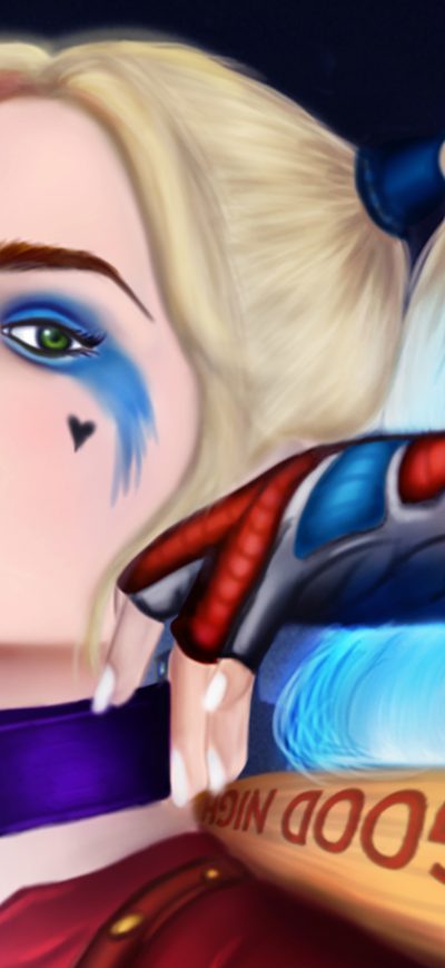 Fond d'écran Harley Quinn Artwork 4k sur iPhone