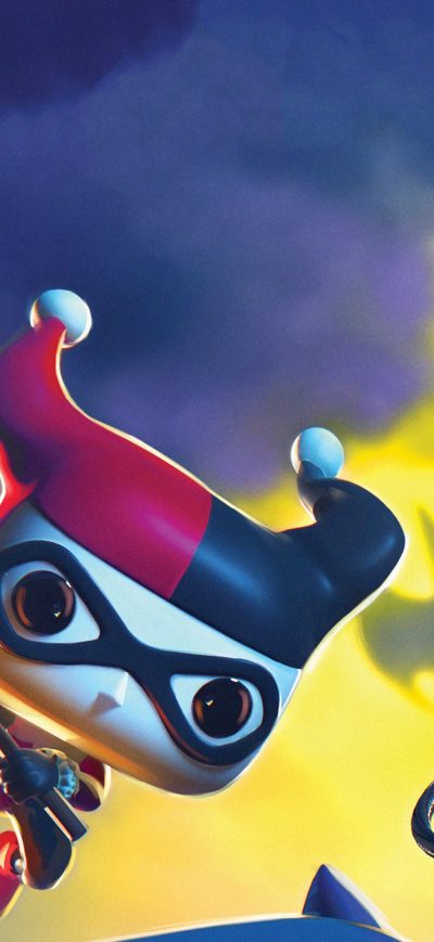 Fond d'écran Harley Quinn Dc Funkoverse 4k sur iPhone