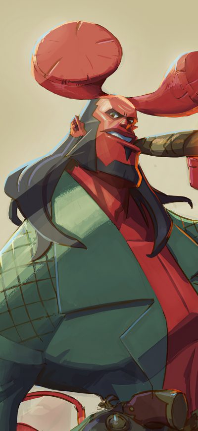 Fond d'écran iPhone Hellboy 2020 Artwork 4k