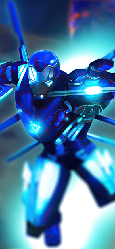 Fond d'écran iPhone Iron Man Blue Suit