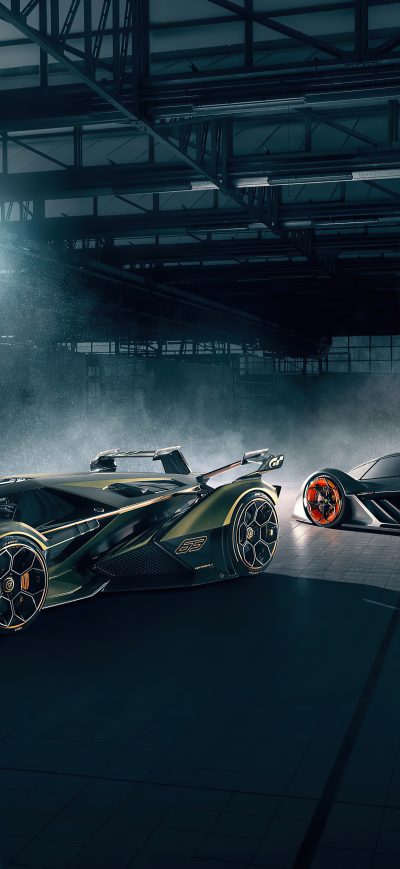 Fond d'écran iPhone Lamborghini Vision GT And Terzo Millennio