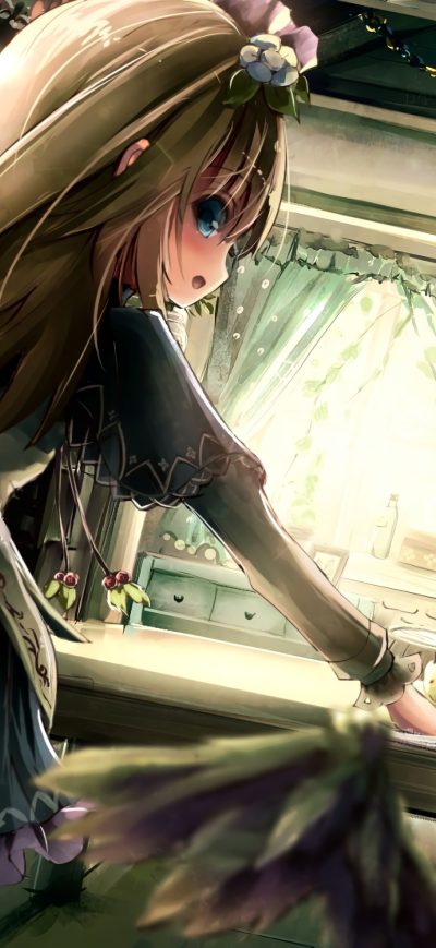 Fond d'écran Maid Anime Girl sur iPhone