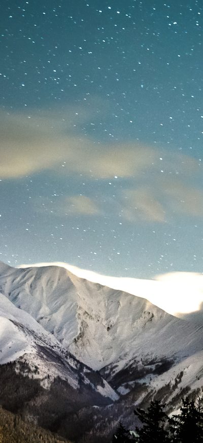 Fond d'écran iPhone Winter Mountains 4k