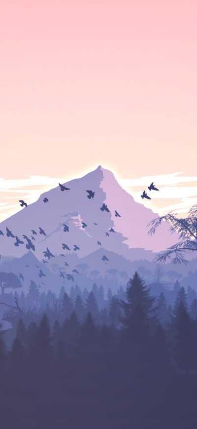 Fond d'écran iPhone Mountains Minimal Landscape 4k
