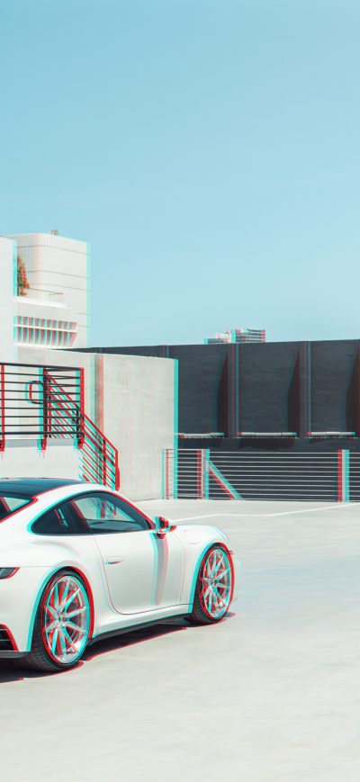 Fond d'écran iPhone Porsche 911 Carrera 3d 8k