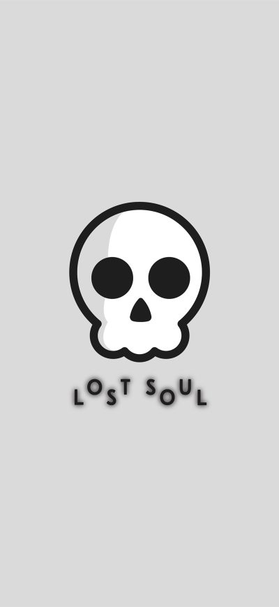 Fond d'écran iPhone Lost Soul White Background Minimal 4k
