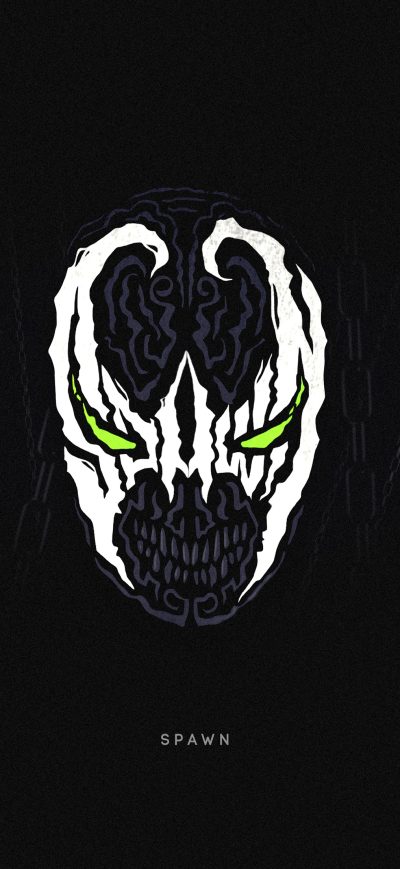 Fond d'écran iPhone Spawn Superhero Minimal 4k