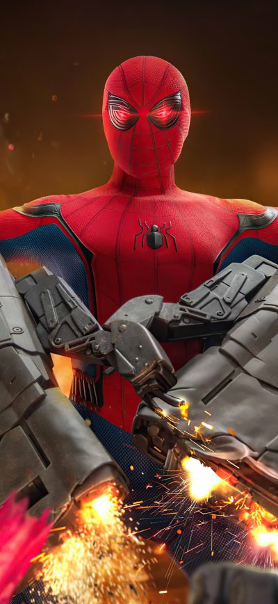Fond d'écran iPhone Spider Man Wing Art 5k