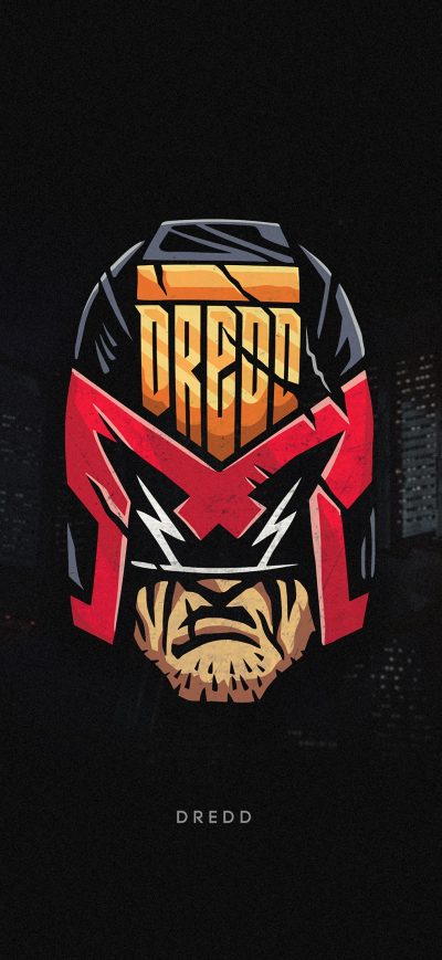 Fond d'écran iPhone Dredd Superhero Minimal 4k