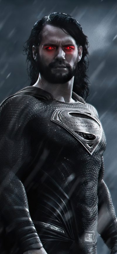 Fond d'écran iPhone Superman Black Suit Long Hair
