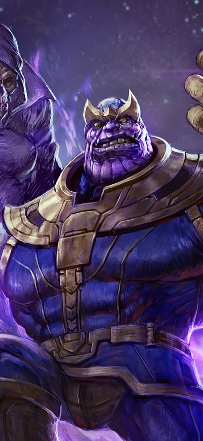 Fond d'écran iPhone Thanos Mad Titan