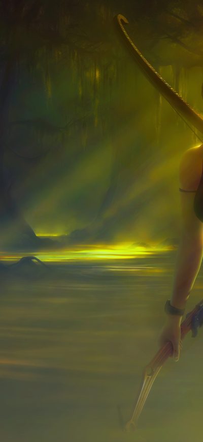 Fond d'écran iPhone Tomb Raider Fantasy Girl 4k