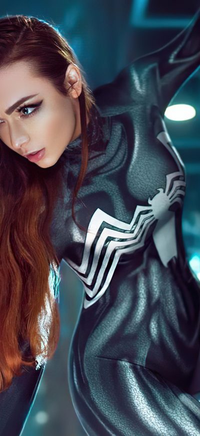 Fond d'écran iPhone Venom Girl Cosplay 5k