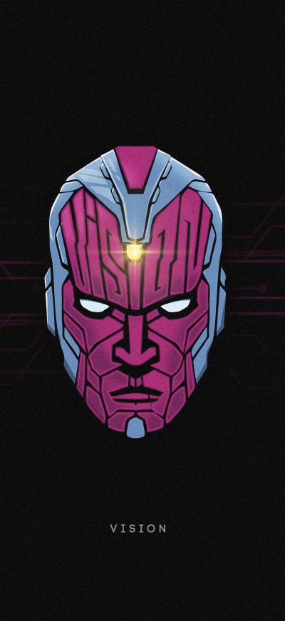 Fond d'écran iPhone Vision Superhero Minimal 4k