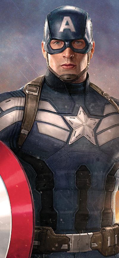 Fond d'écran iPhone Captain America Holding Shield